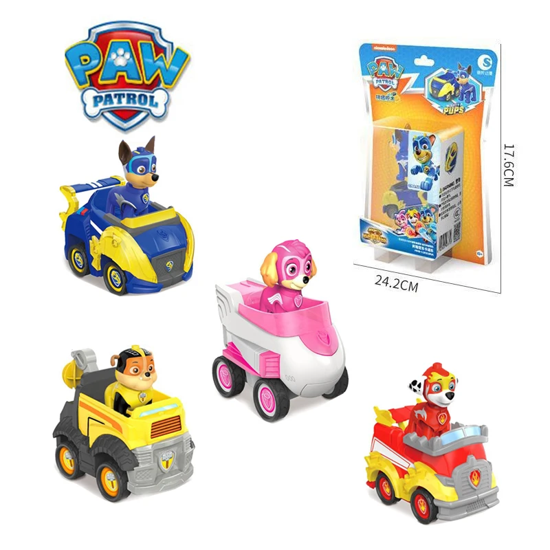 4PCS Original PAW Patrol Block Assembly Return Driving Toy Assembly Power Dog Archie Sweet Cat Team Patrol Car Children's Gifts
4PCS Original PAW Patrol Block Assembly Return Driving Toy Assembly Power Dog Archie Sweet Cat Team Patrol Car Children's Gifts