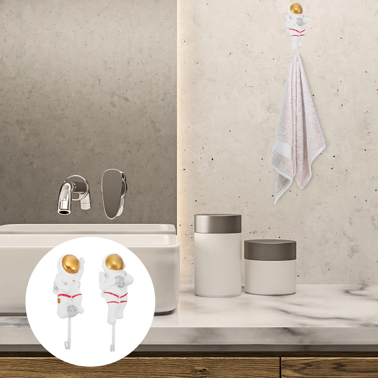 2 pcs Astronaut Wall Hooks Heavy Duty Adhesive Resin Coat Hanger Nail Free Door Hook Home Storage Clasp 3D Modeling
2 pcs Astronaut Wall Hooks Heavy Duty Adhesive Resin Coat Hanger Nail Free Door Hook Home Storage Clasp 3D Modeling