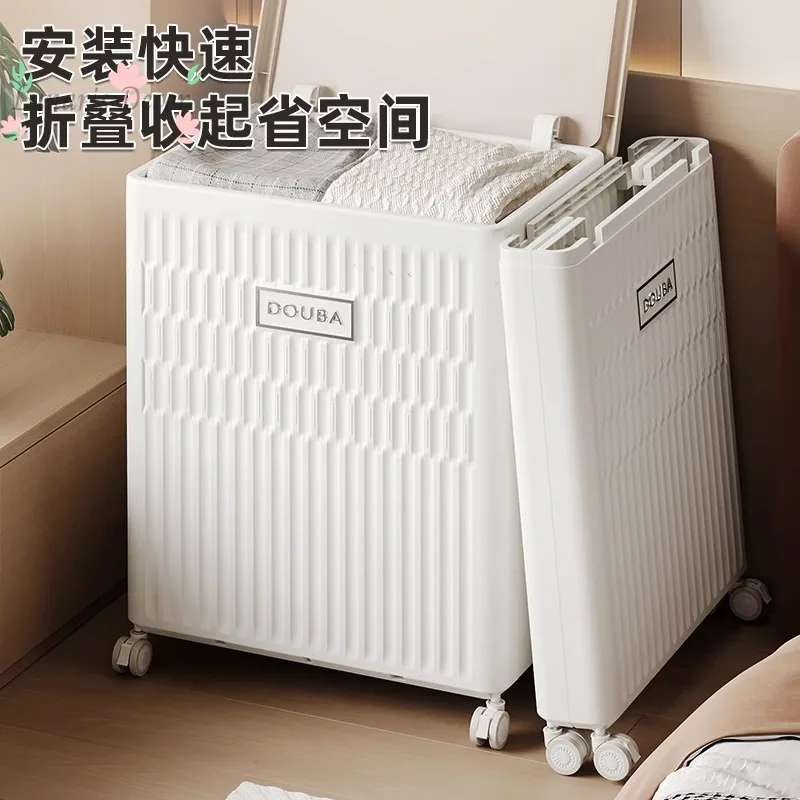 Clothes storage box, finishing box, large-capacity household flip cover with wheel foldable, locker
Clothes storage box, finishing box, large-capacity household flip cover with wheel foldable, locker