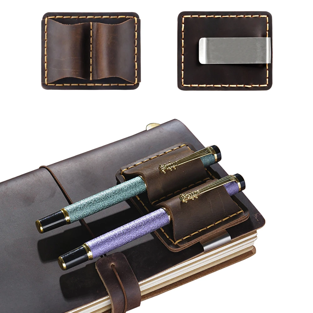 Retro Leather Belt with Pen Clip Bookmark Portable Travel Companion Notebook Pen Holder
Retro Leather Belt with Pen Clip Bookmark Portable Travel Companion Notebook Pen Holder