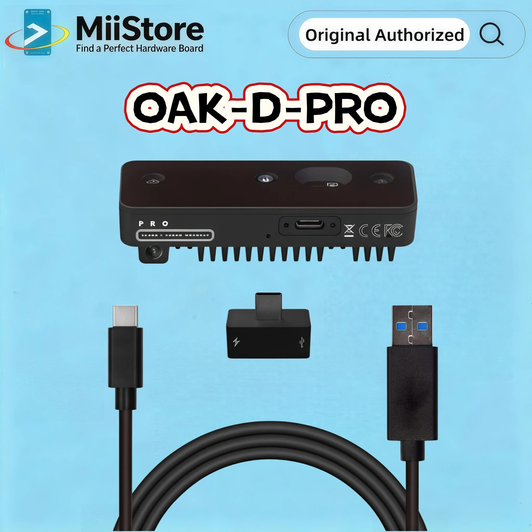 OAK-D-PRO Depth Camera for ROS SLAM Navigation Robot OpenCV AI Vision Development Kit
OAK-D-PRO Depth Camera for ROS SLAM Navigation Robot OpenCV AI Vision Development Kit