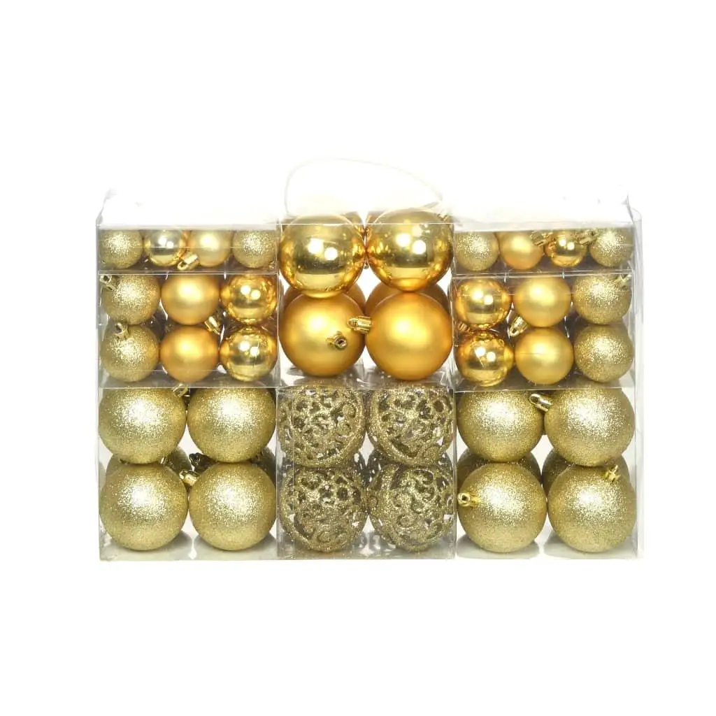 100-Piece Gold Christmas Ball Set - 1.2/1.6/2.4 Inch Ornaments for Holiday Decor
100-Piece Gold Christmas Ball Set - 1.2/1.6/2.4 Inch Ornaments for Holiday Decor
