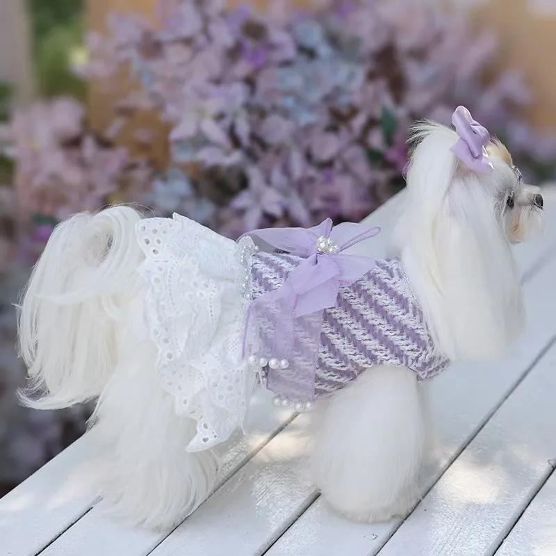 Dog Dress Small Dog Clothes for Pets Cats Puppies,Dog Cute Princess Dress,Purple Bow Winter Chihuahua Yorkshire Maltese Costumes
Dog Dress Small Dog Clothes for Pets Cats Puppies,Dog Cute Princess Dress,Purple Bow Winter Chihuahua Yorkshire Maltese Costumes