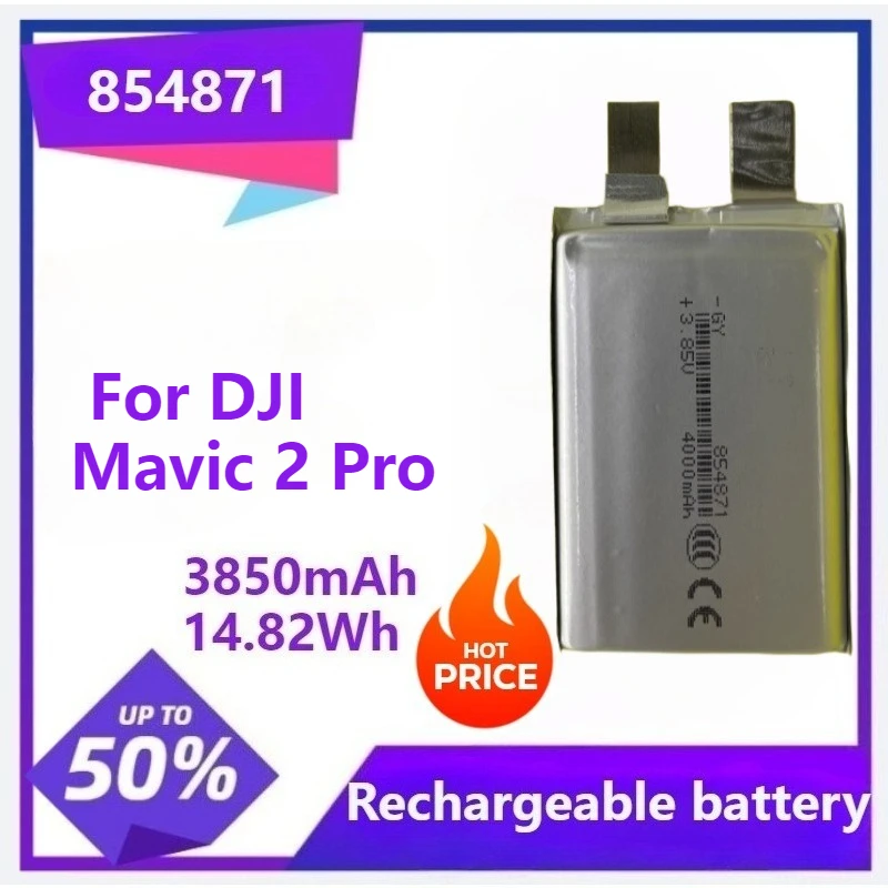 854871 DIY 4S15.4V Flight Battery Cell For DJI Mavic 2 Pro Mavic2 ,Mavic 2 3.85V 3850mAh 14.82Wh
854871 DIY 4S15.4V Flight Battery Cell For DJI Mavic 2 Pro Mavic2 ,Mavic 2 3.85V 3850mAh 14.82Wh