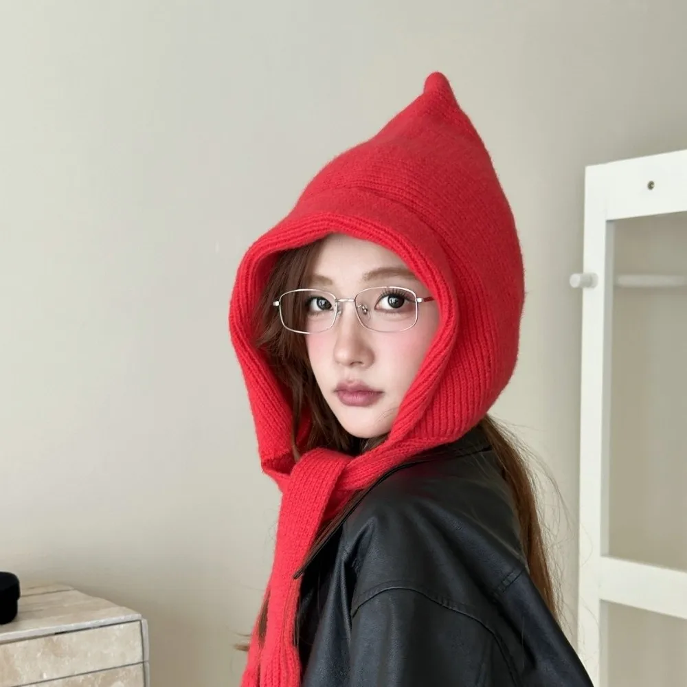 Neckerchief Korean Style Balaclava Cap Ear Protection Soft Knitted Beanies Hats Thicken Warm Scarf Hat Winter
Neckerchief Korean Style Balaclava Cap Ear Protection Soft Knitted Beanies Hats Thicken Warm Scarf Hat Winter