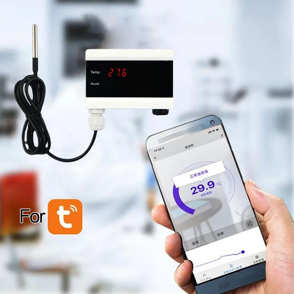 Детектор термометра для Tuya Smart WiFi, датчик температуры с цифровым дисплеем, контроллер внутреннего гигрометра, мониторинг
Детектор термометра для Tuya Smart WiFi, датчик температуры с цифровым дисплеем, контроллер внутреннего гигрометра, мониторинг