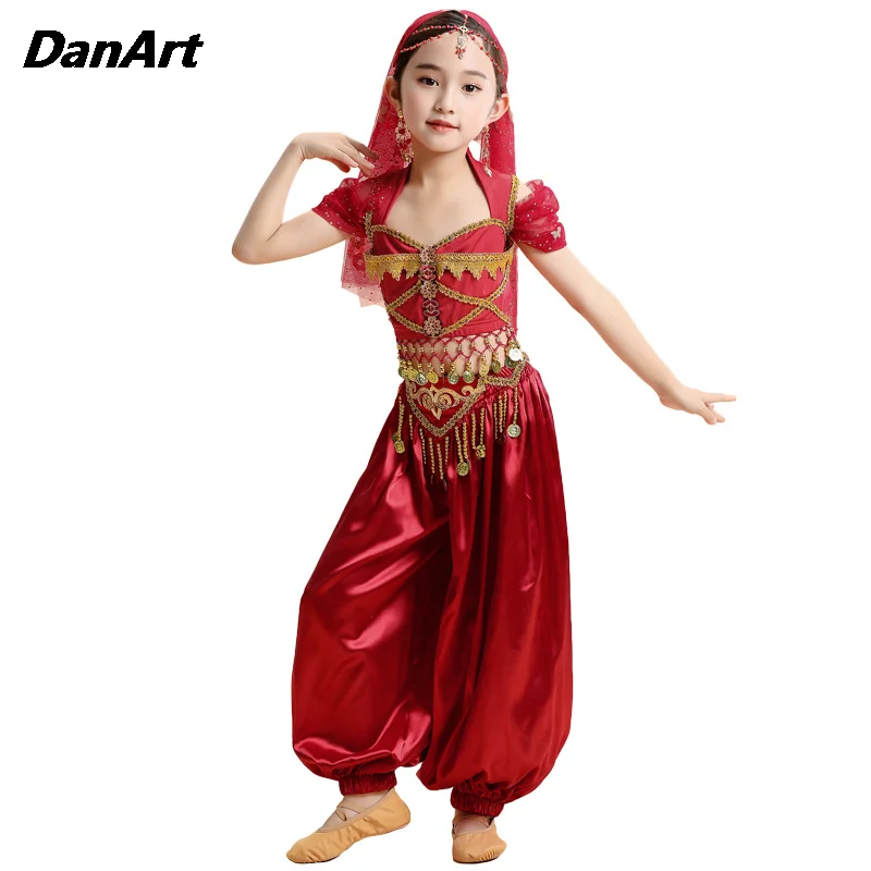 Girls' Belly Dance Costume Set Indian Dance Outfit Children stage Performance Training Suit Halloween Princess Top and Pants
Girls' Belly Dance Costume Set Indian Dance Outfit Children stage Performance Training Suit Halloween Princess Top and Pants