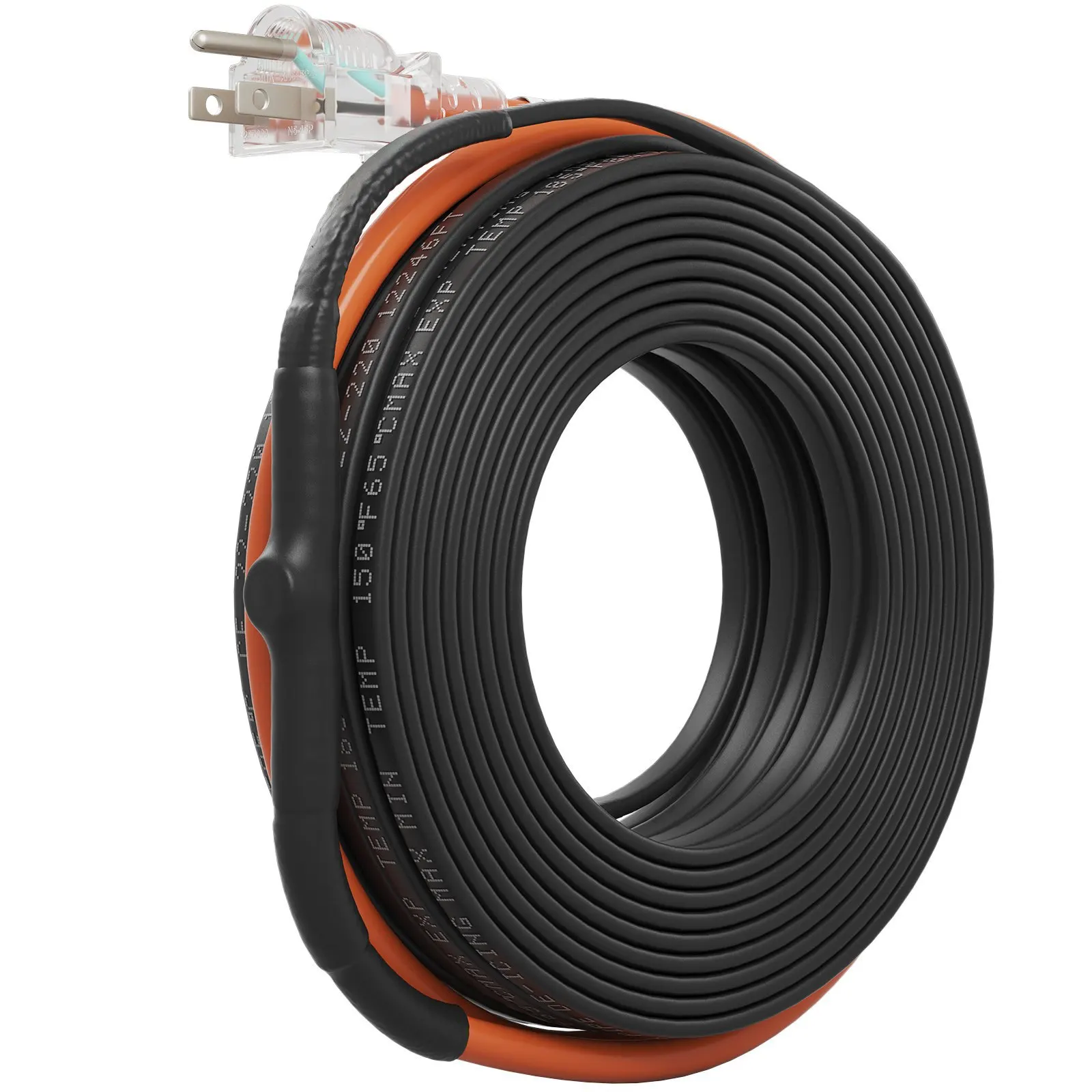 Self-Regulating Pipe Heating Cable, 60-feet 5W/ft Heat Tape for Pipes Freeze Protection, Protects PVC Hose, Metal and Plastic
Self-Regulating Pipe Heating Cable, 60-feet 5W/ft Heat Tape for Pipes Freeze Protection, Protects PVC Hose, Metal and Plastic