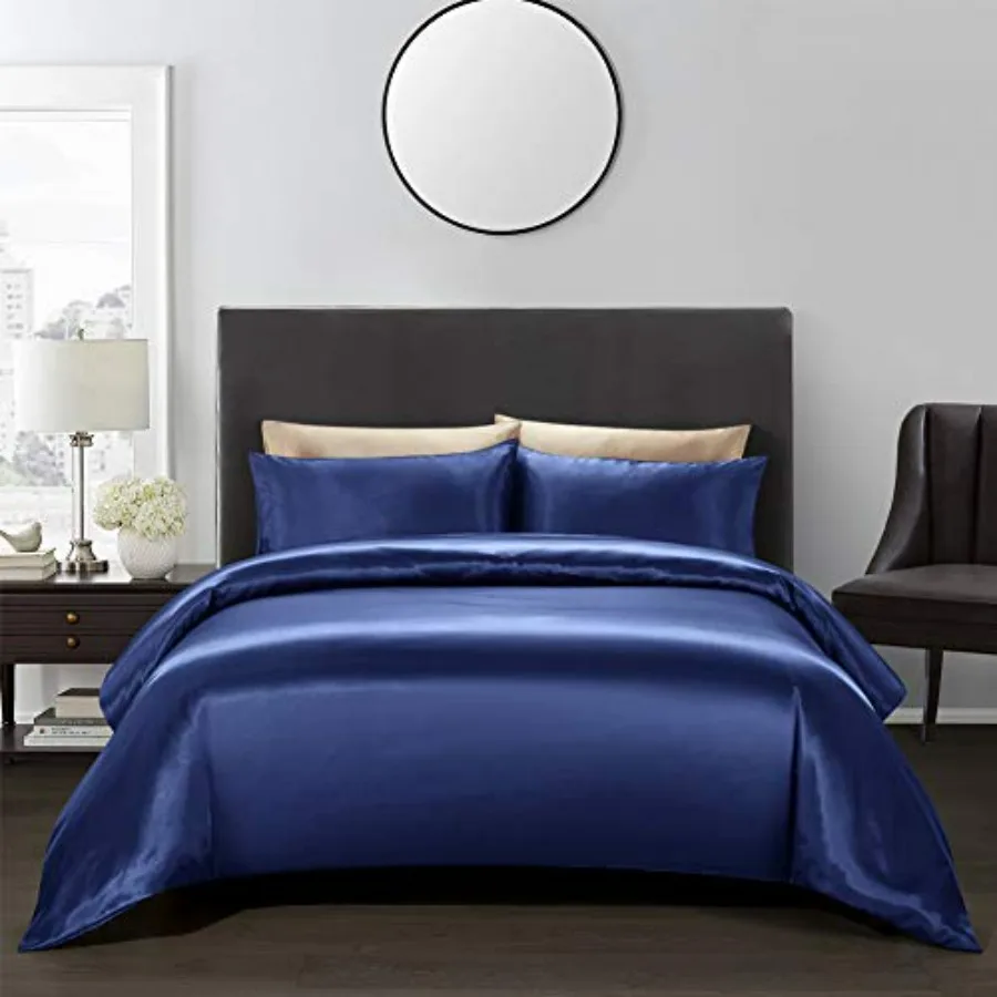 3 Pcs Satin Duvet Cover Set Bedding Sets Luxury Rich Silk Silky Super Soft Solid Color Reversible Zipper Closure Sexy Honeymoon
3 Pcs Satin Duvet Cover Set Bedding Sets Luxury Rich Silk Silky Super Soft Solid Color Reversible Zipper Closure Sexy Honeymoon
