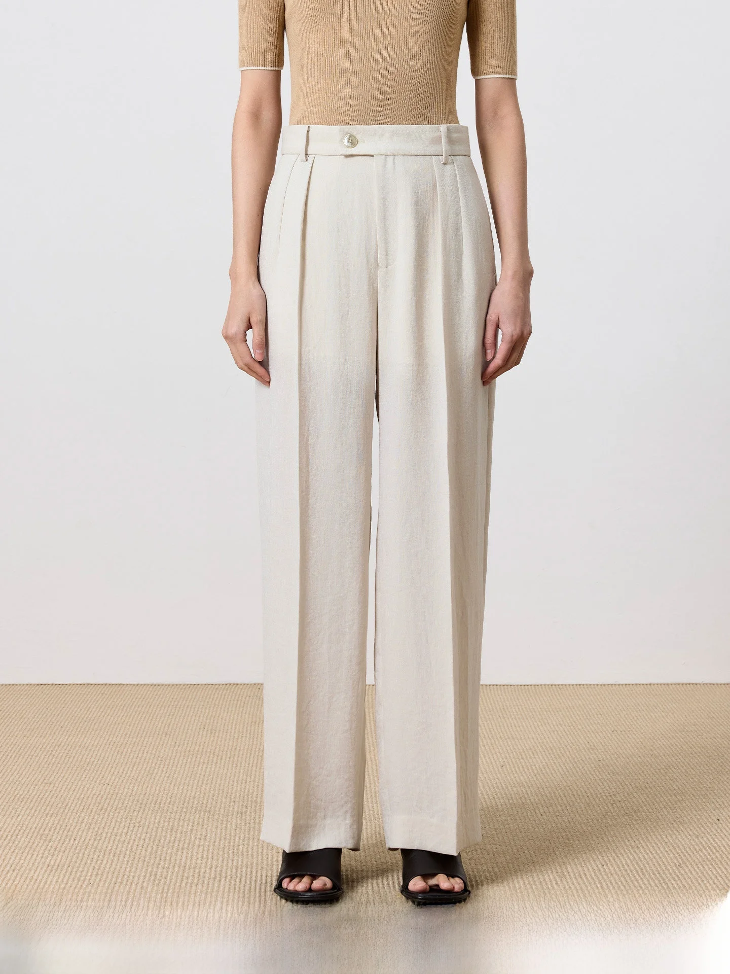 Casual Loose Women's Suit Set Autumn Spring Tee-acetate Fiber High-waist Straight-leg Pants Ele Commute Sle Faionable
Casual Loose Women's Suit Set Autumn Spring Tee-acetate Fiber High-waist Straight-leg Pants Ele Commute Sle Faionable