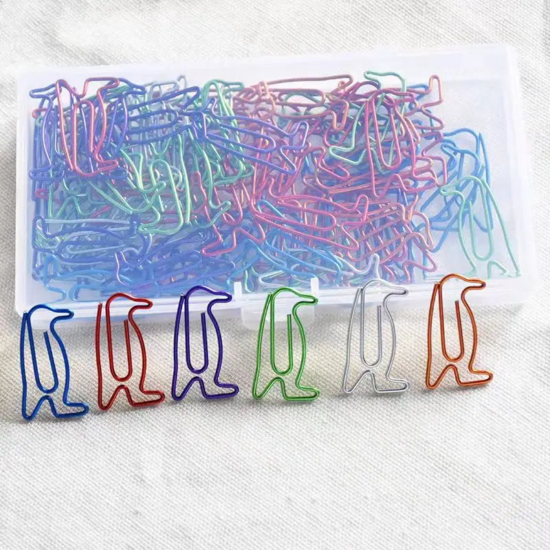 Penguin Shape Paper Clips New Colors Bird Shaped Paperclips Animal Metal Clip Stationery School Stationery Creative Office Pins
Penguin Shape Paper Clips New Colors Bird Shaped Paperclips Animal Metal Clip Stationery School Stationery Creative Office Pins