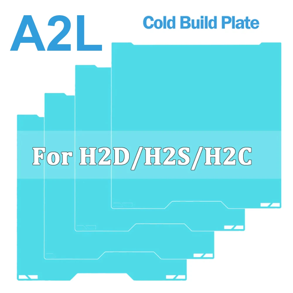 H2C Cold Plate For Bambu Lab H2D H2S Build Plate For bambulab A2L 3D Printer PLA PETG Lower Temp Printing Strong Adhesion
H2C Cold Plate For Bambu Lab H2D H2S Build Plate For bambulab A2L 3D Printer PLA PETG Lower Temp Printing Strong Adhesion