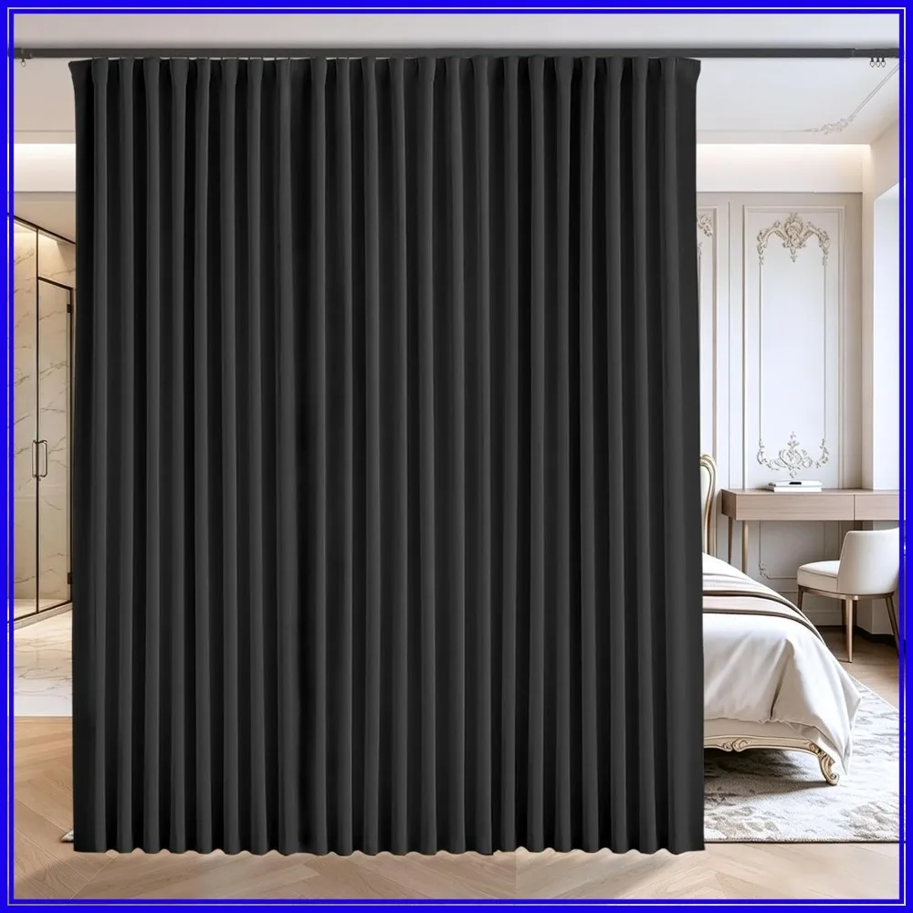 Blackout Floor to Ceiling Curtains, 120W x 96L, Wall/Ceiling Mount Track or Rod, Room Divider
Blackout Floor to Ceiling Curtains, 120W x 96L, Wall/Ceiling Mount Track or Rod, Room Divider