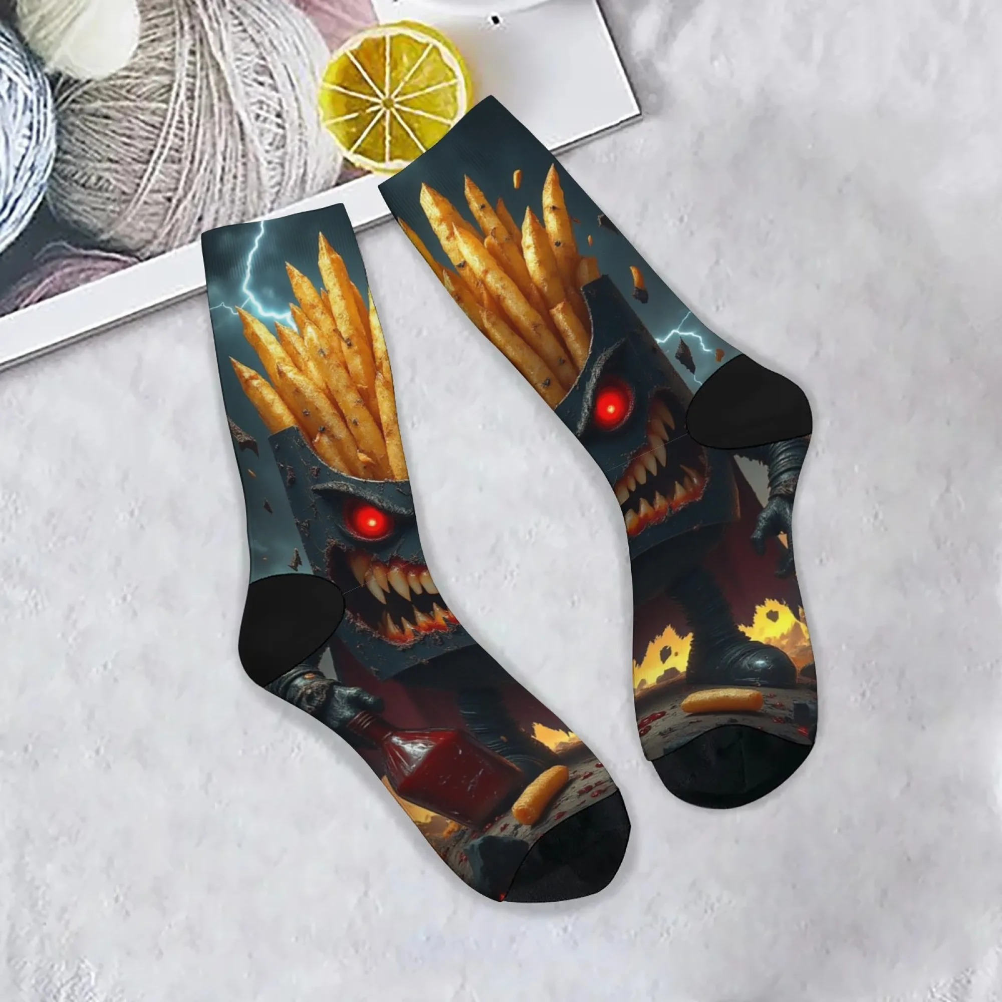 Мужские носки Happy Fries Crazy Monster, новинка, забавные компрессионные носки, уличные удобные модные нескользящие носки в стиле хип-хоп
Мужские носки Happy Fries Crazy Monster, новинка, забавные компрессионные носки, уличные удобные модные нескользящие носки в стиле хип-хоп