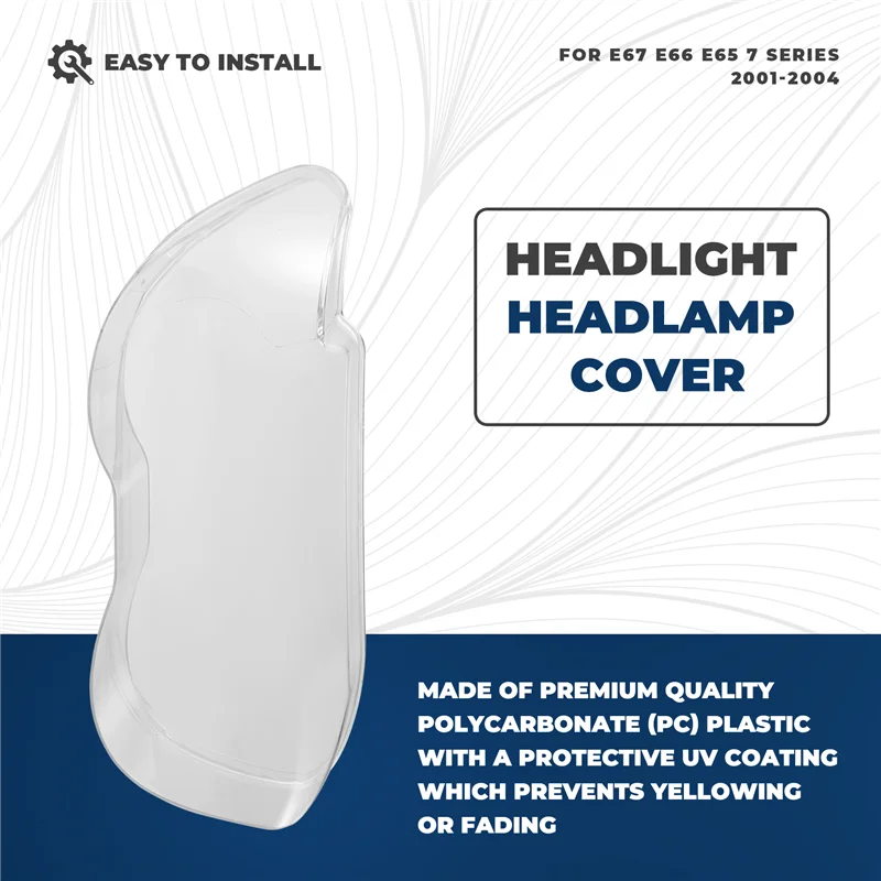 P-Premium-Side Car Headlight Lens Cover Headlamp Shade Shell Glass Cover For -BMW E67 E66 E65 7 Series 2001-2004
P-Premium-Side Car Headlight Lens Cover Headlamp Shade Shell Glass Cover For -BMW E67 E66 E65 7 Series 2001-2004