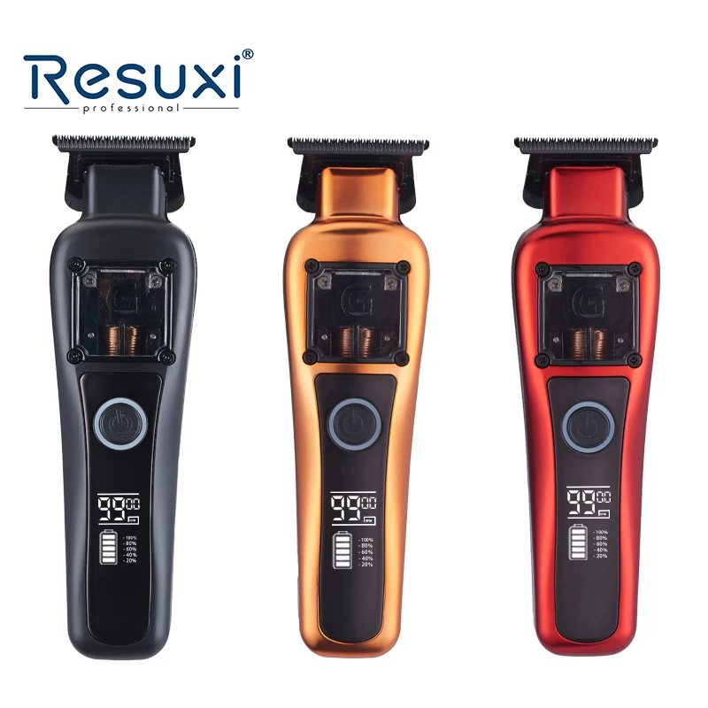Resuxi G27 NEW 9500RPM Professional Hair Trimmer 5Cr DLC Blade Magnetic Motor LCD Display USB-C Rechargeable Hair Cut Machine
Resuxi G27 NEW 9500RPM Professional Hair Trimmer 5Cr DLC Blade Magnetic Motor LCD Display USB-C Rechargeable Hair Cut Machine