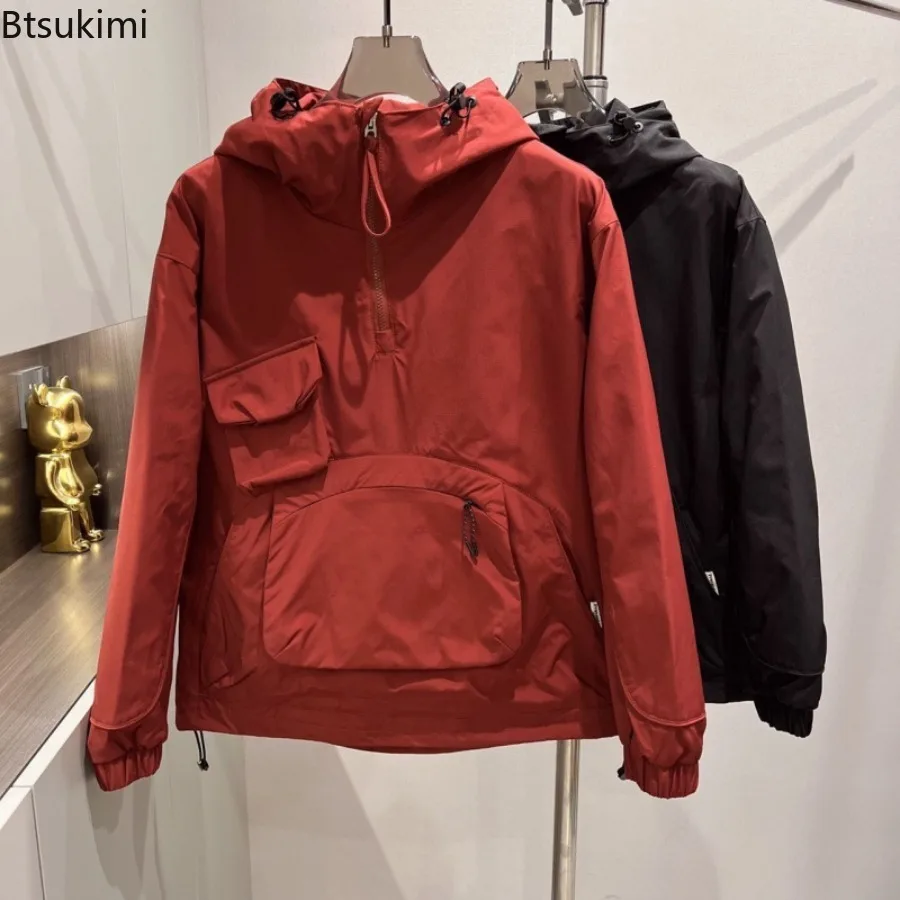 2025 Men's Spring Hooded Windbreaker Stylish Utility Jacket with Multi-Pockets Tactical Casual Waterproof Coat Streetwear Male
2025 Men's Spring Hooded Windbreaker Stylish Utility Jacket with Multi-Pockets Tactical Casual Waterproof Coat Streetwear Male