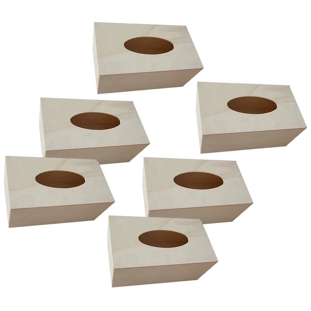 6 Pcs DIY Tissue Box Journal Supplies Document Paper Towel Holder The Die Blank Wood Crafting Boxes for with Cover
6 Pcs DIY Tissue Box Journal Supplies Document Paper Towel Holder The Die Blank Wood Crafting Boxes for with Cover