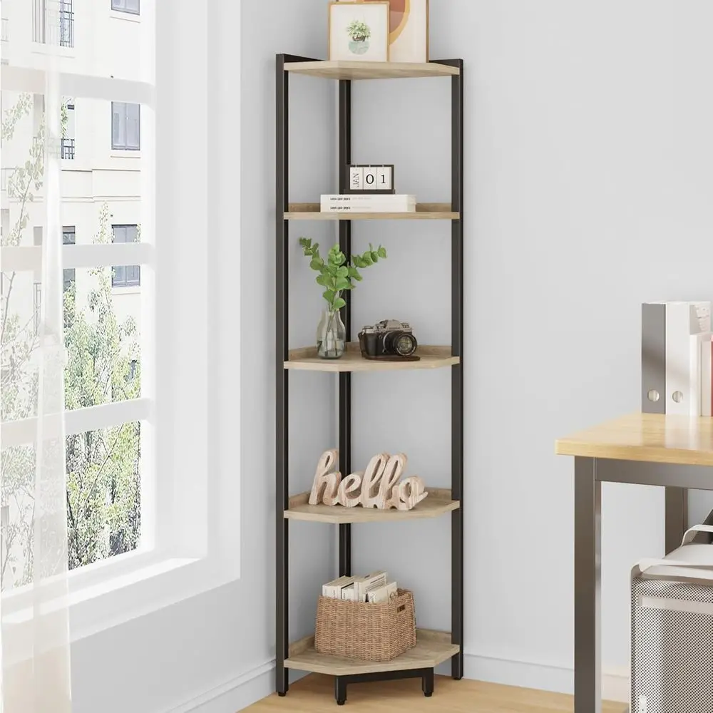 5-Tier Standing Shel Unit with Metal, Plant Stand, Bookcase for Living Room, Home Office, Bedroom
5-Tier Standing Shel Unit with Metal, Plant Stand, Bookcase for Living Room, Home Office, Bedroom