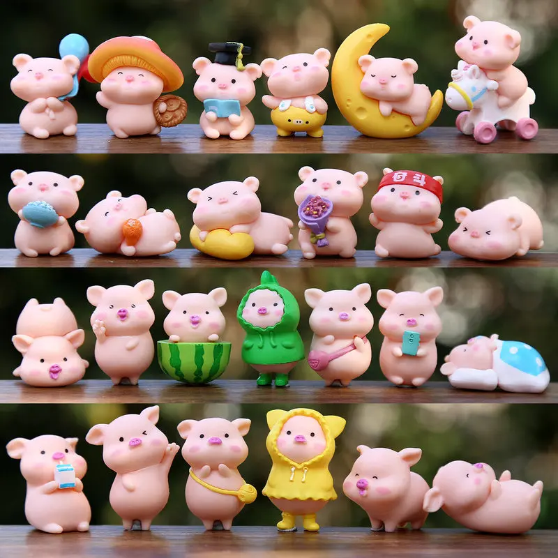 Cute Cartoon Pig Figurines Blind Box Mini Simulation Animal Dolls Girl Heart Healing Decorative Ornaments For Home Office Gift
Cute Cartoon Pig Figurines Blind Box Mini Simulation Animal Dolls Girl Heart Healing Decorative Ornaments For Home Office Gift