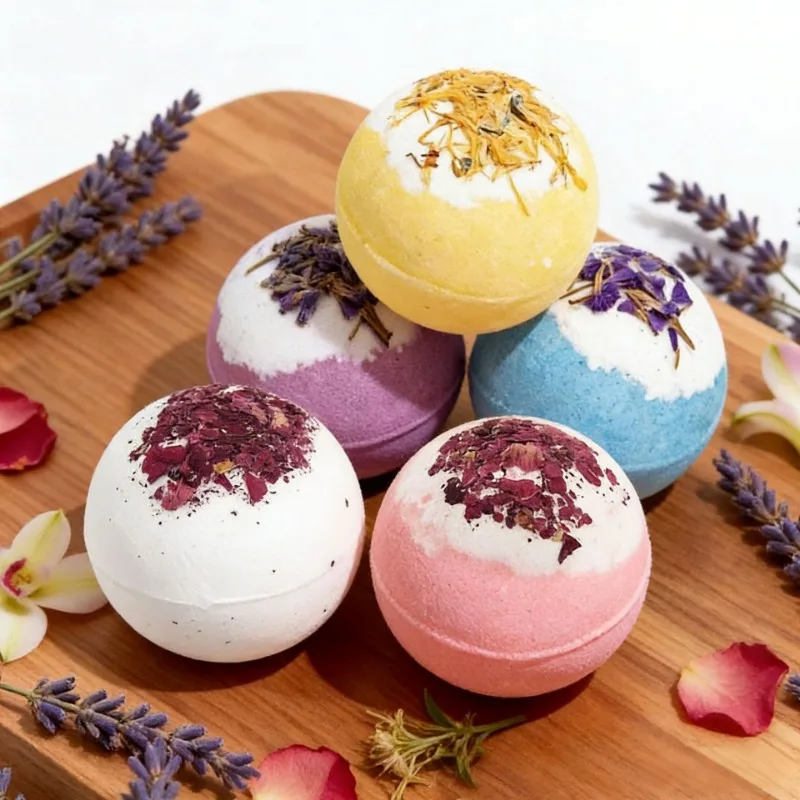 5pcs Handmade Dried Flower Explosion Bath Ball Essential Oil Bubble Bath Bomb Moisturizing Body Cleansing Bath Salt Spa Supplies
5pcs Handmade Dried Flower Explosion Bath Ball Essential Oil Bubble Bath Bomb Moisturizing Body Cleansing Bath Salt Spa Supplies