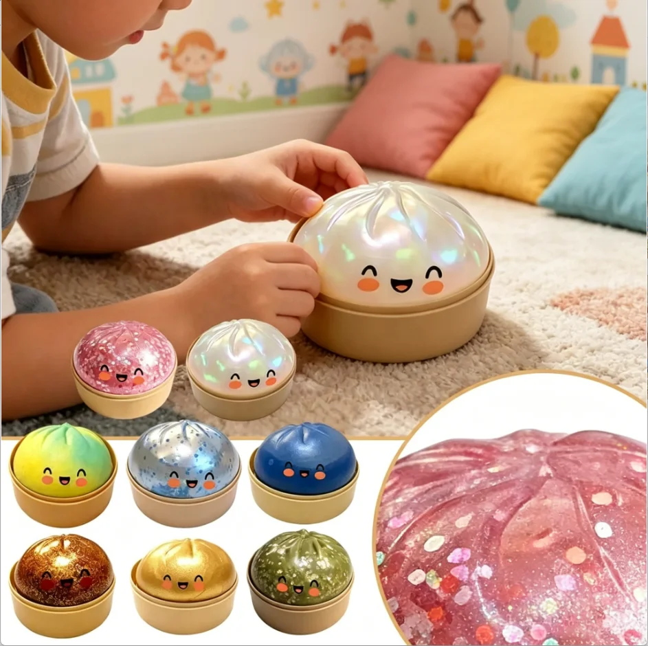 New Colorful Ins Glitter Simulation Bun Squishy Pinch Toy Soft Anti-Stress Tension Relief Cute Portable Mood Relief Fidget Toy
New Colorful Ins Glitter Simulation Bun Squishy Pinch Toy Soft Anti-Stress Tension Relief Cute Portable Mood Relief Fidget Toy