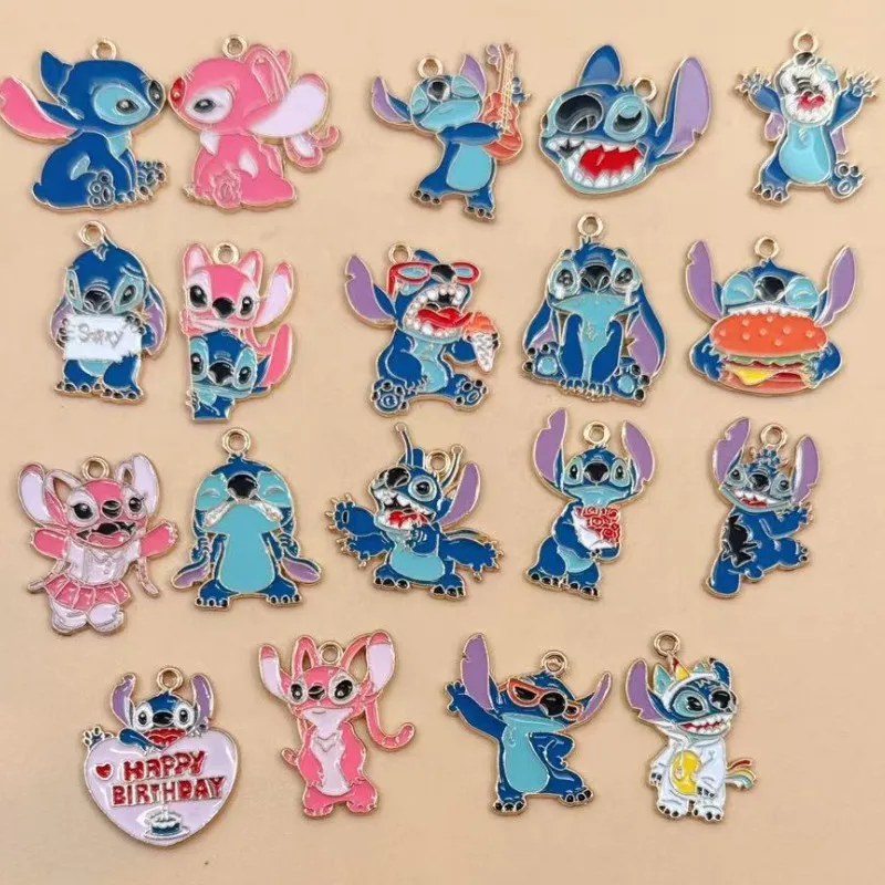 10pcs Cartoon Stitch Angel Decorations Cute Blue Puppy Alloy Pendant Anime DIY Couple Creative Fashion Jewelry Accessories Gift
10pcs Cartoon Stitch Angel Decorations Cute Blue Puppy Alloy Pendant Anime DIY Couple Creative Fashion Jewelry Accessories Gift