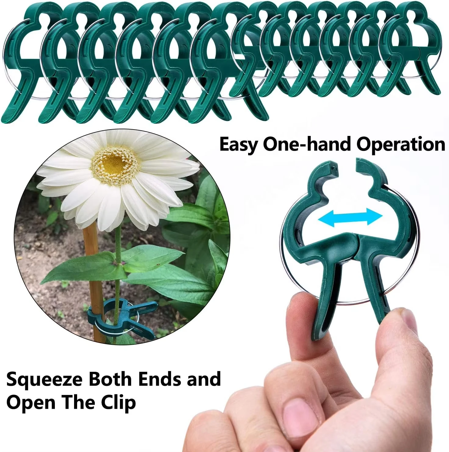 10/100pcs Plant Fixed Clips Reusable Garden Greenhouse Bracket Garden Plants Vine Climbing Clamp Flower Tomato Support Fastener
10/100pcs Plant Fixed Clips Reusable Garden Greenhouse Bracket Garden Plants Vine Climbing Clamp Flower Tomato Support Fastener