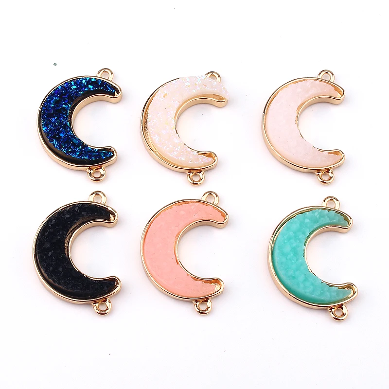 10pcs Moon Two Hole Connector Findings For Bracelet Accessory Resin Earring Base Material Crescent Necklace Charms Jewelry Make
10pcs Moon Two Hole Connector Findings For Bracelet Accessory Resin Earring Base Material Crescent Necklace Charms Jewelry Make