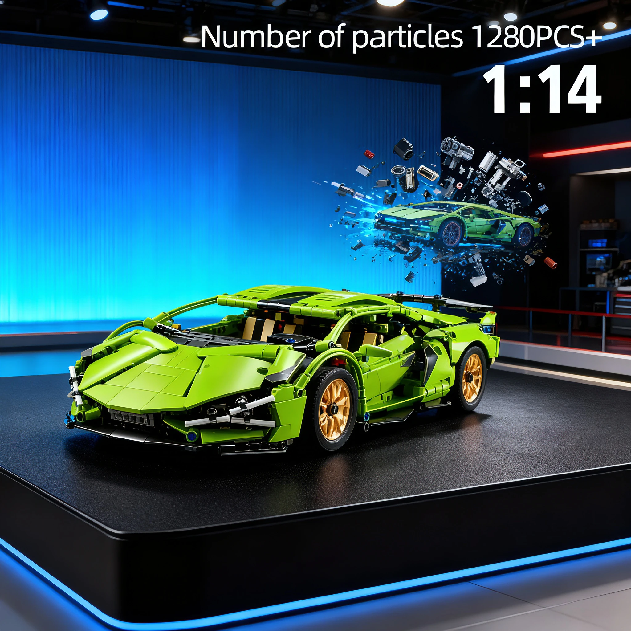 Технический сборный спортивный автомобиль, детали модели 12880, скоростной автомобиль, строительная игрушечная машинка, подарок для детей и взрослых.
Технический сборный спортивный автомобиль, детали модели 12880, скоростной автомобиль, строительная игрушечная машинка, подарок для детей и взрослых.