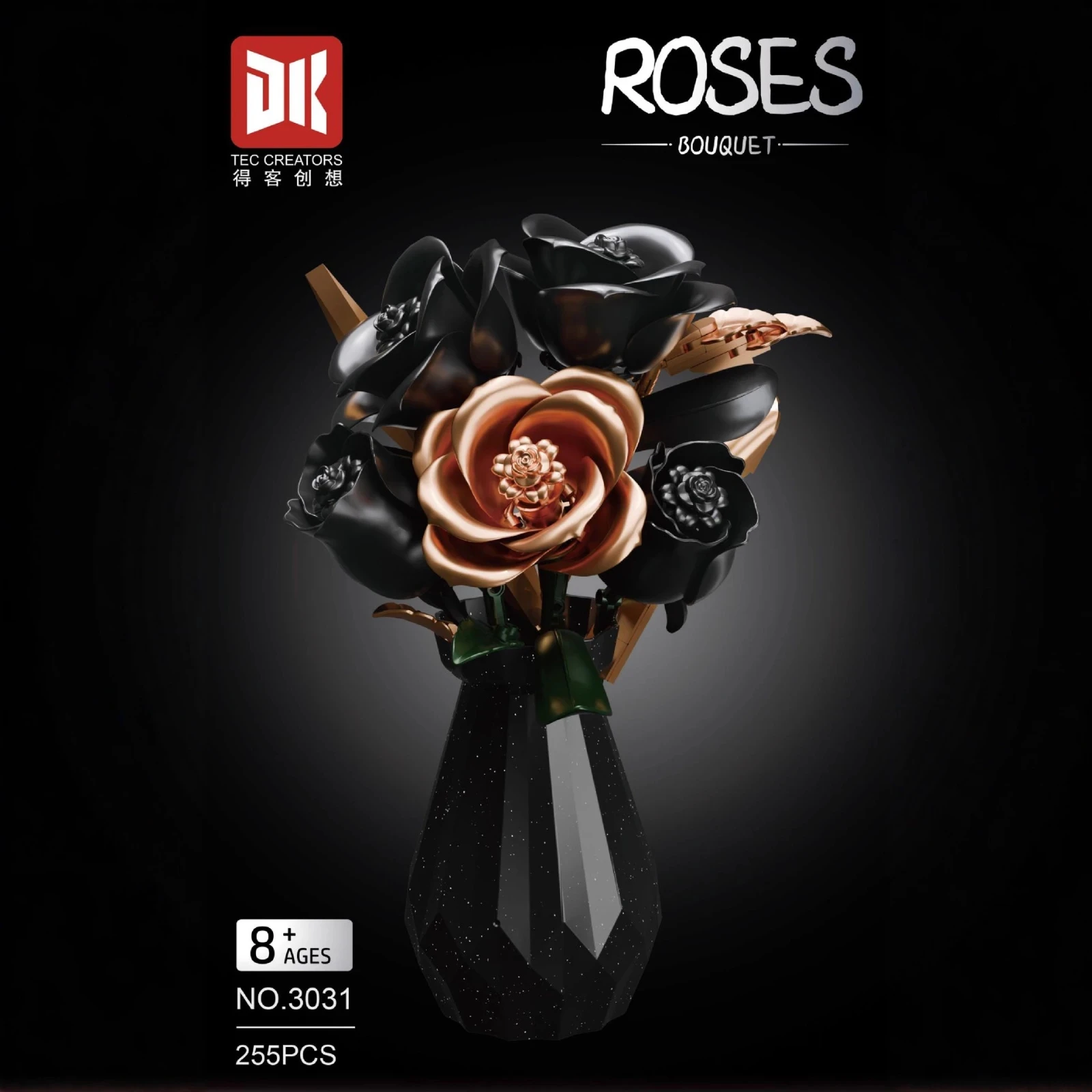 255 Pcs Dark Golden Rose in Vase: MOC Creative Building Bricks Kit, DIY Home Office Decor Ornament, Great Gift.
255 Pcs Dark Golden Rose in Vase: MOC Creative Building Bricks Kit, DIY Home Office Decor Ornament, Great Gift.