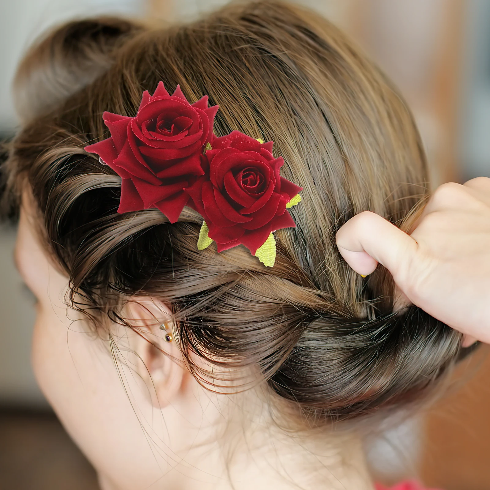 1 set Artificial Flower Silk Fake Rose Hairpin Rose Bridal Wedding Clip Durable Fake Bobby Barrette Hair Accessory Bridesmaid
1 set Artificial Flower Silk Fake Rose Hairpin Rose Bridal Wedding Clip Durable Fake Bobby Barrette Hair Accessory Bridesmaid