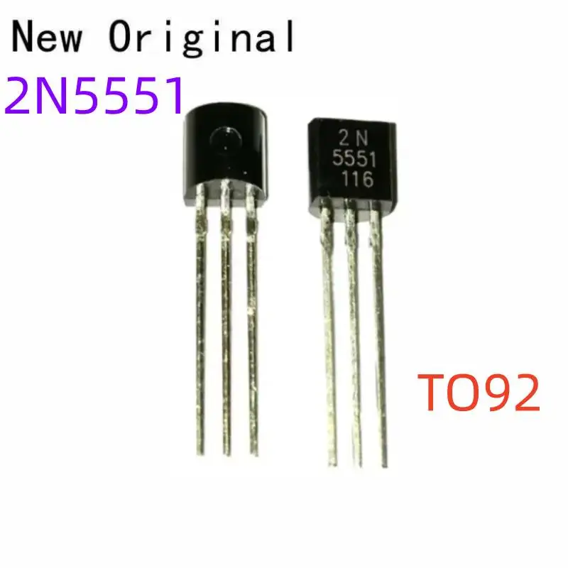 2N5551 To92 New and Original 160V High Voltage Switching Transistor Npn General Purpose Amplifier
2N5551 To92 New and Original 160V High Voltage Switching Transistor Npn General Purpose Amplifier