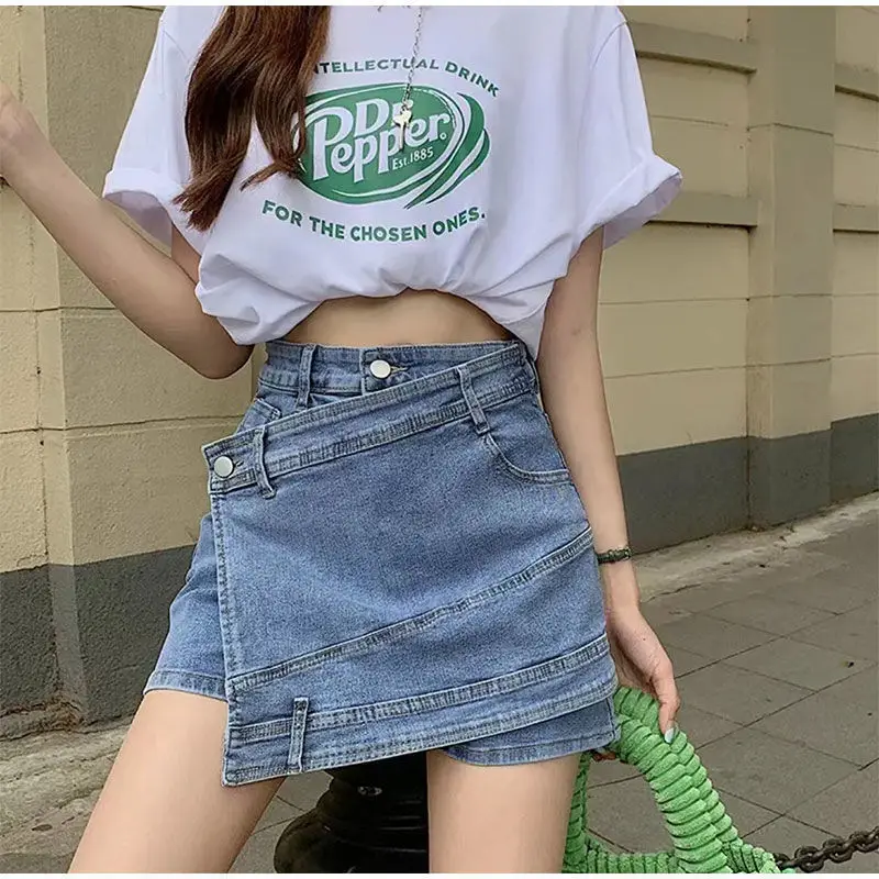 Fashion Sexy Vintage Split Irregular Denim Skirt Spring and Autumn High Waist Thin A-line Bag Hip Skirt Wrap Skirts Summer Women
Fashion Sexy Vintage Split Irregular Denim Skirt Spring and Autumn High Waist Thin A-line Bag Hip Skirt Wrap Skirts Summer Women