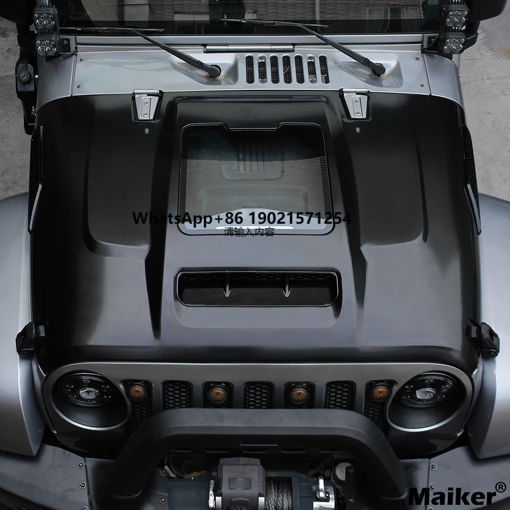 Hood Cover for Jeep Wrangler JK Accessories Offroad Parts Steel Engine Hood Cover USA Warehouse Ready Stock
Hood Cover for Jeep Wrangler JK Accessories Offroad Parts Steel Engine Hood Cover USA Warehouse Ready Stock