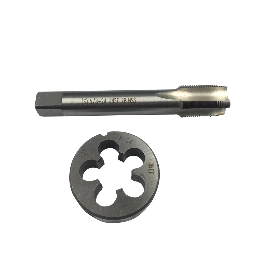 5/8"-24 5/8-24UNEF HSS Tap And Die Set UNEF Machine Thread Tap And UNEF Round Thread Die
5/8"-24 5/8-24UNEF HSS Tap And Die Set UNEF Machine Thread Tap And UNEF Round Thread Die