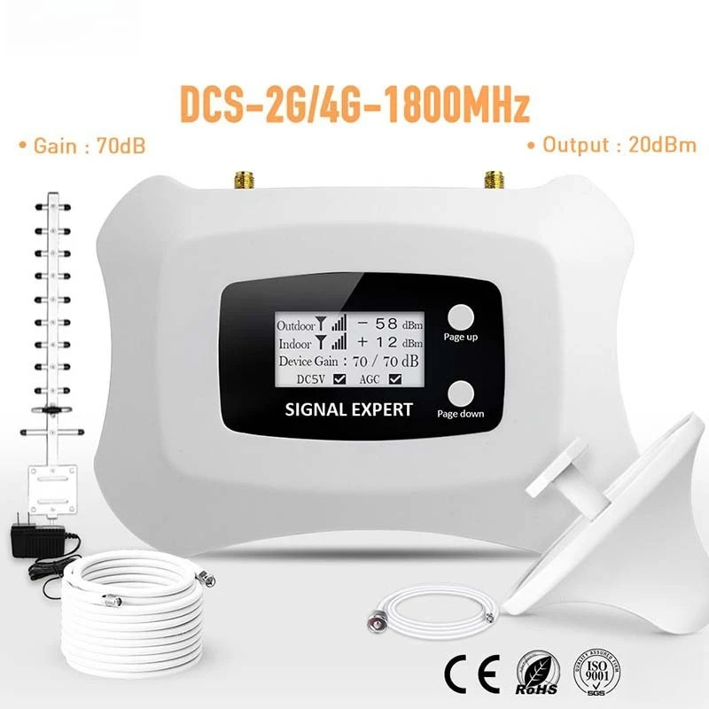 DCS 1800MHz Mobile Signal Booster – 4G LTE Amplifier for Home/Office, Enhance Cell Phone Signal
DCS 1800MHz Mobile Signal Booster – 4G LTE Amplifier for Home/Office, Enhance Cell Phone Signal