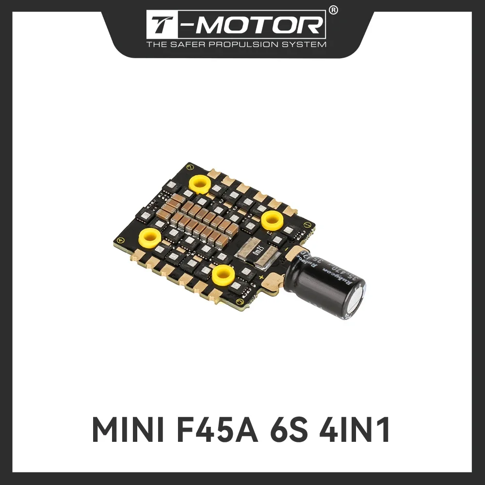 T_MOTOR MINI F45A 6S 4IN1 ESC Electronic speed controller For FPV RC Drone Racing
T_MOTOR MINI F45A 6S 4IN1 ESC Electronic speed controller For FPV RC Drone Racing