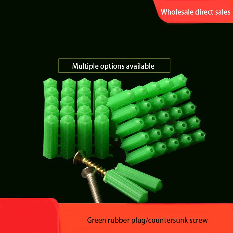 50-500 PCS Expansion Pipe M6 M8 Green Masonry Screw Fixed Wall anchor Plug Self Tapping Screw Expansion Pipe
50-500 PCS Expansion Pipe M6 M8 Green Masonry Screw Fixed Wall anchor Plug Self Tapping Screw Expansion Pipe