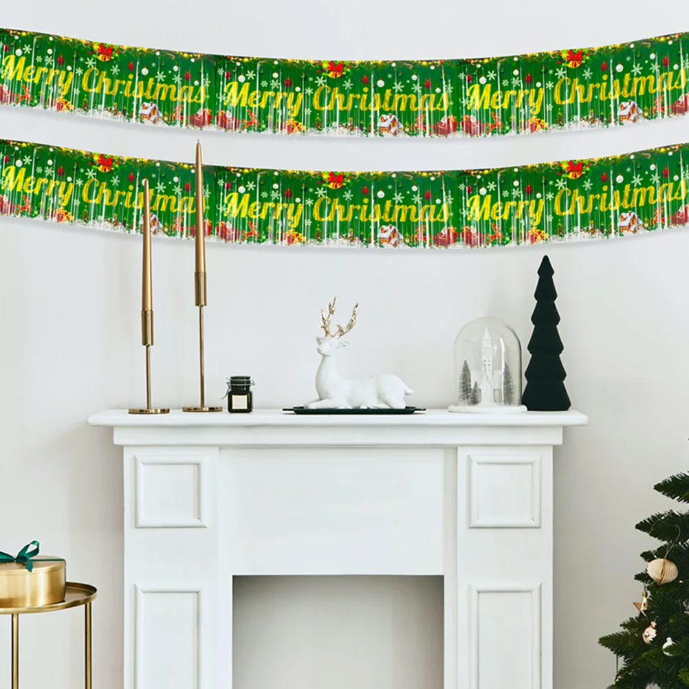4Pcs Christmas Fringe Rain Banner Hanging Decoration Red Green Party Backdrop Festival Props Christmas Fringe Banner
4Pcs Christmas Fringe Rain Banner Hanging Decoration Red Green Party Backdrop Festival Props Christmas Fringe Banner
