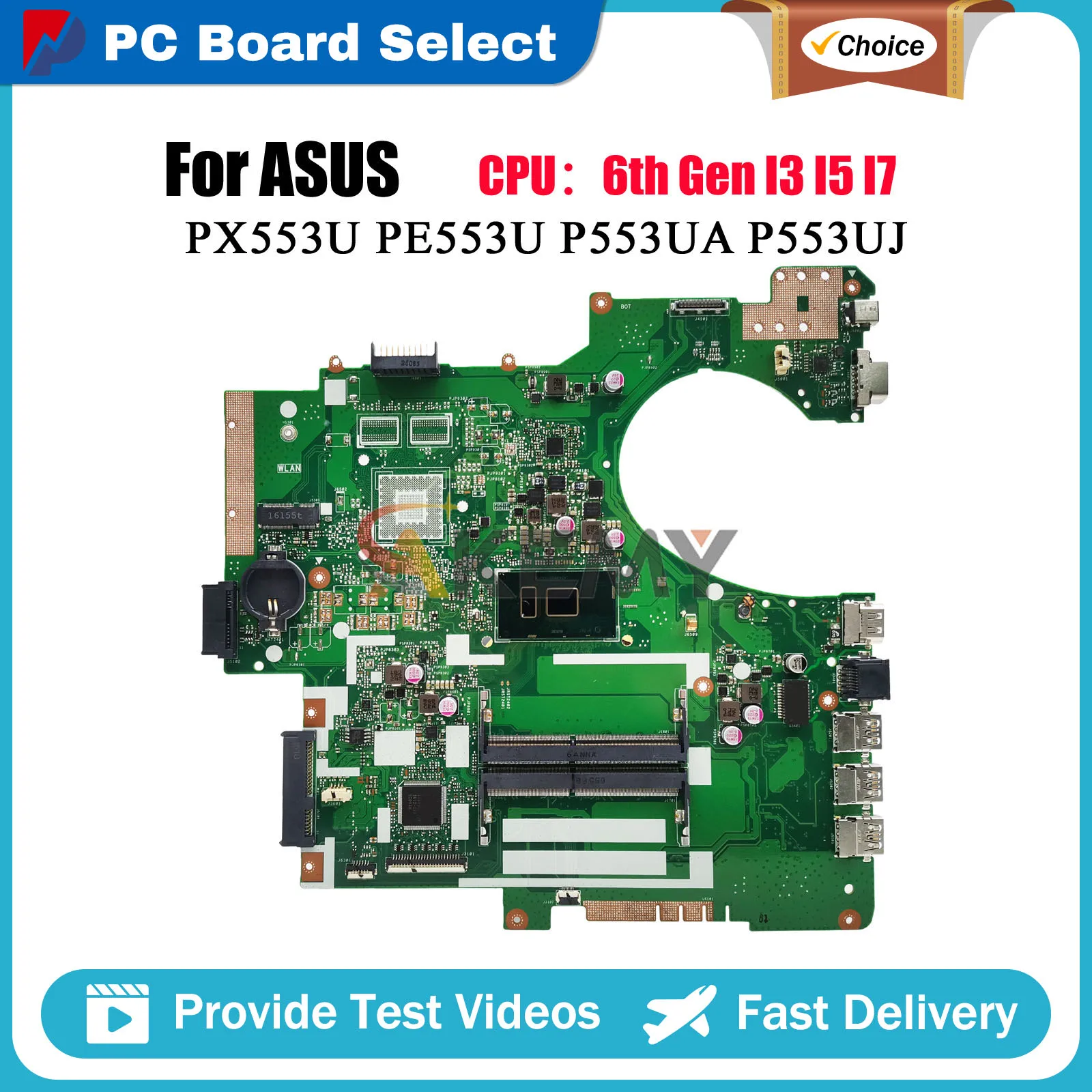 P553UA Laptop Motherboard For ASUS ProArt P553UJ P553UA RPO553U PX553U PE553U P553U Mainboard W/ I3 I5 I7 CPU tests OK fast ship
P553UA Laptop Motherboard For ASUS ProArt P553UJ P553UA RPO553U PX553U PE553U P553U Mainboard W/ I3 I5 I7 CPU tests OK fast ship