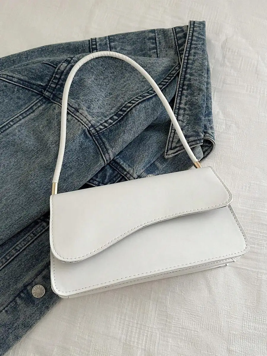 Fashion Solid Color Asymmetrical Flap Retro Minimalist Elegant Shoulder Bag , Small Bags, Cream Bag, White Bag
Fashion Solid Color Asymmetrical Flap Retro Minimalist Elegant Shoulder Bag , Small Bags, Cream Bag, White Bag