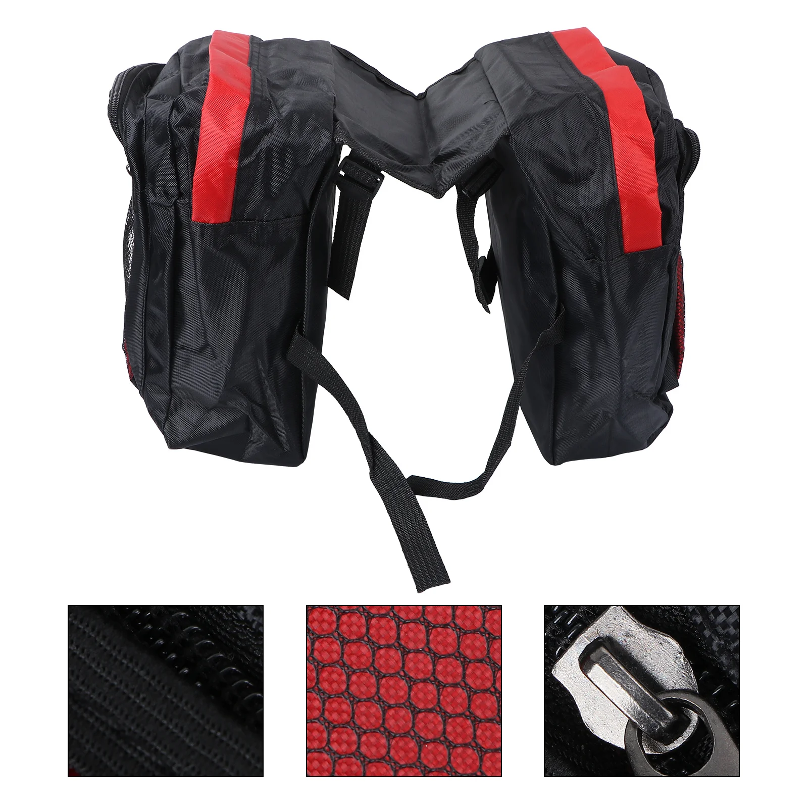 Large Capacity Double Bike Saddle Bag Waterproof Rear Frame Storage for Tools Keys Purse Reflective Night Riding Safety Red
Large Capacity Double Bike Saddle Bag Waterproof Rear Frame Storage for Tools Keys Purse Reflective Night Riding Safety Red