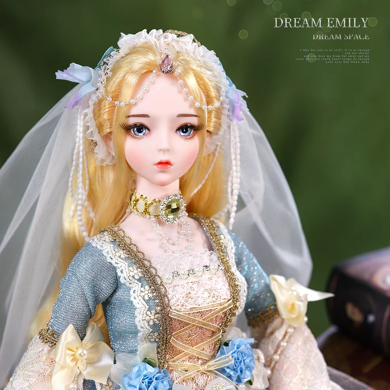 Dream Fairy 1/3 BJD Lolita style 62CM Ball Jointed Dolls Full Set High-end Customized Makeup DIY for Girls
Dream Fairy 1/3 BJD Lolita style 62CM Ball Jointed Dolls Full Set High-end Customized Makeup DIY for Girls