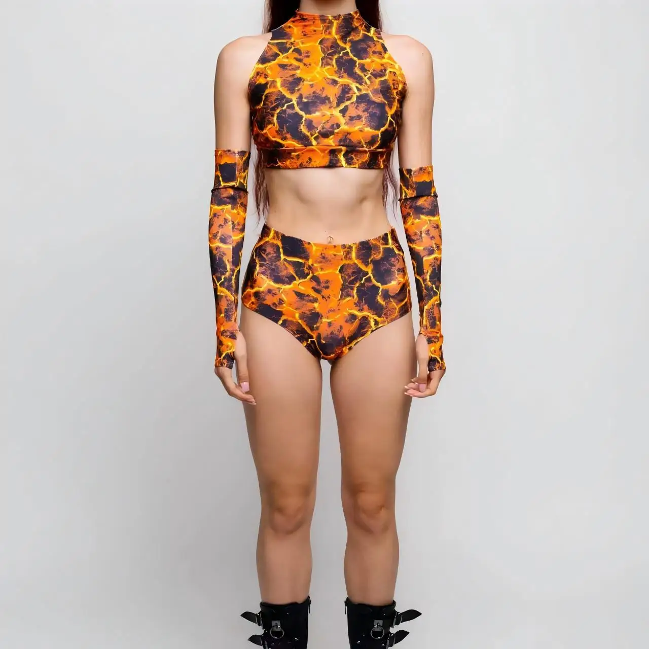 Adult Women Sleeveless Multicolor Sexy Off Shoulder Art Bodysuit Swimsuit Halloween Stage Performance Costume Swimwear
Adult Women Sleeveless Multicolor Sexy Off Shoulder Art Bodysuit Swimsuit Halloween Stage Performance Costume Swimwear