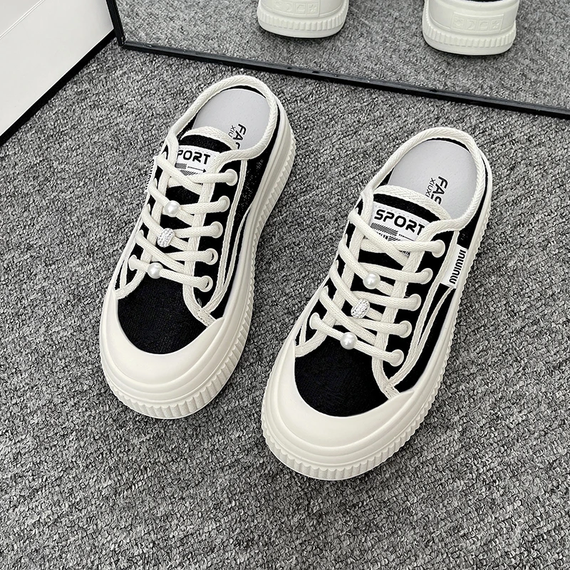 Women's shoes half slipper lazy net surface breathable 2025 summer soft bottom Bao head slip-on comfortable fashion canvas shoes
Women's shoes half slipper lazy net surface breathable 2025 summer soft bottom Bao head slip-on comfortable fashion canvas shoes