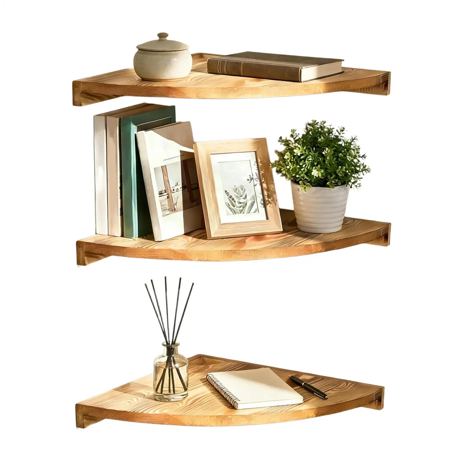 Corner Floating Shelves 3-Tier Wall Mounted Corner Shelf Storage Display Shelves For Bedroom Kitchen Living Room Kids Plant Book
Corner Floating Shelves 3-Tier Wall Mounted Corner Shelf Storage Display Shelves For Bedroom Kitchen Living Room Kids Plant Book