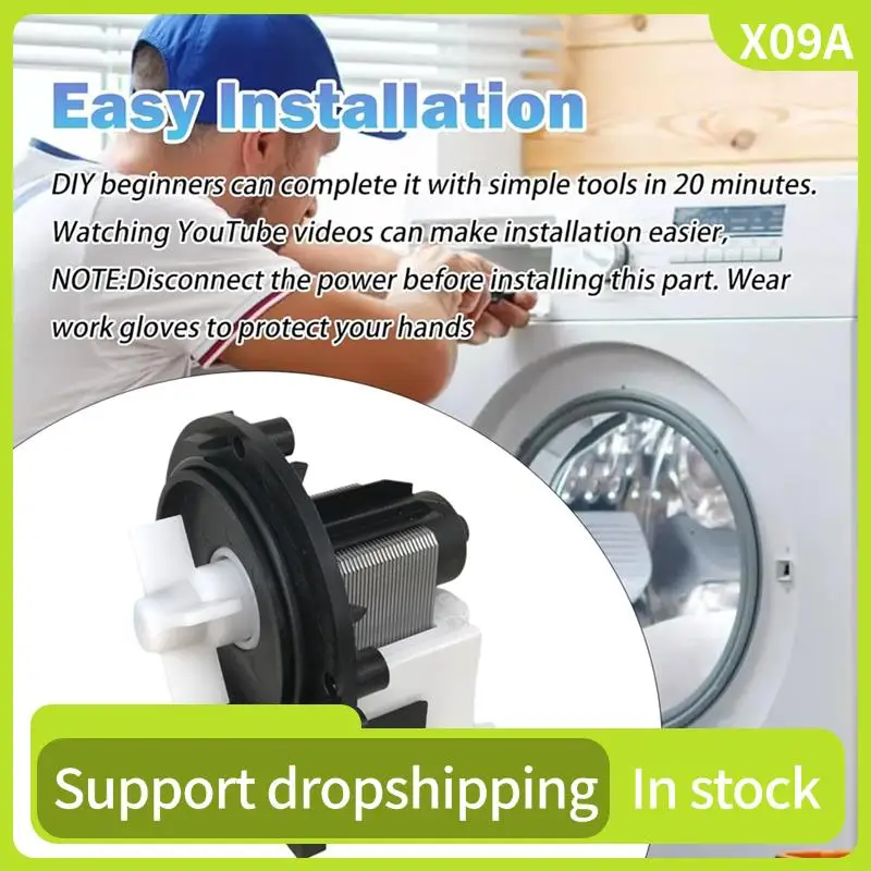 X09A Washer BPX2-2L 5859EN1004J Drain Pump Motor Assembly For Drum Washing Machine- Water Drainage Repair Part Accessories
X09A Washer BPX2-2L 5859EN1004J Drain Pump Motor Assembly For Drum Washing Machine- Water Drainage Repair Part Accessories