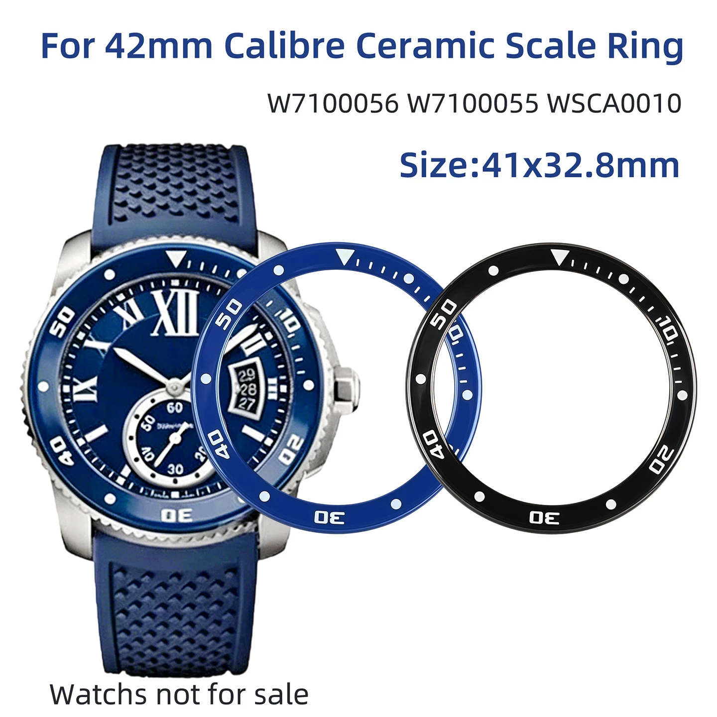 41x32.8mm Watch ceramic bezel for Calibre De Cartier 42mm watch W7100056 WSCA0006 W7100052 Digital Scale Outer Ring repair parts
41x32.8mm Watch ceramic bezel for Calibre De Cartier 42mm watch W7100056 WSCA0006 W7100052 Digital Scale Outer Ring repair parts