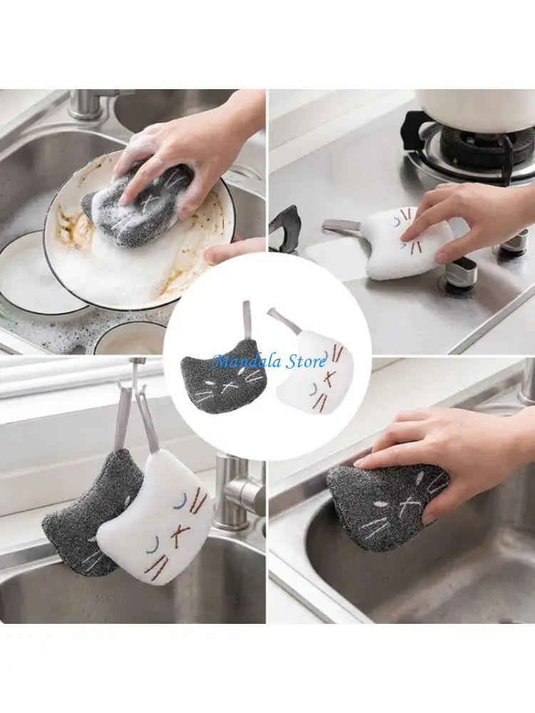 U2JC 2PCS Efficient Cats Dish Sponges Cleaner Scouring Sponge Soft Cleaning Pad
U2JC 2PCS Efficient Cats Dish Sponges Cleaner Scouring Sponge Soft Cleaning Pad
